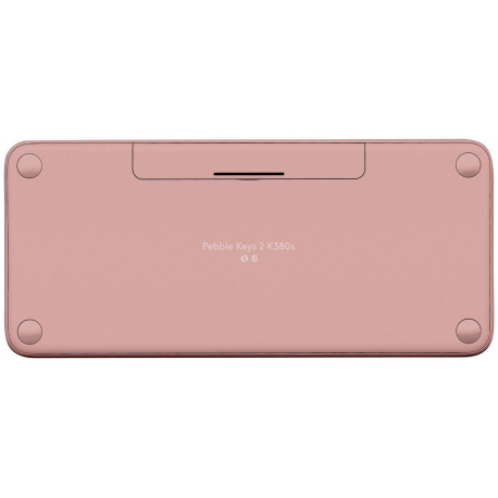 Logitech Pebble 2 Combo - Keyboard and mouse set - wireless - Bluetooth LE - QWERTY - US International - tonal rose - 3