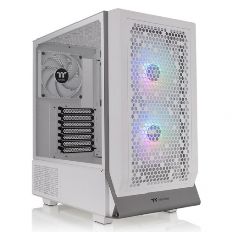 Thermaltake Ceres 300 TG ARGB Snow - Mid tower - extended ATX - windowed side panel (tempered glass) - no power supply (PS / 2) - white - USB / Audio - 3
