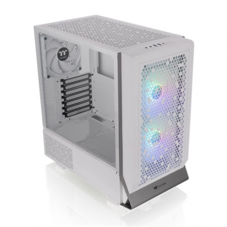Thermaltake Ceres 300 TG ARGB Snow - Mid tower - extended ATX - windowed side panel (tempered glass) - no power supply (PS / 2) - white - USB / Audio - 4