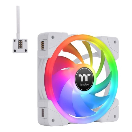 Thermaltake SWAFAN EX12 RGB - Premium Edition - case fan - 120 mm - white (pack of 3) - 0