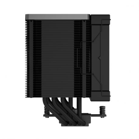 Deepcool AK500 ZERO DARK - Processor cooler - high-performance - (for: LGA1155, LGA2011, LGA1150, LGA2011-3, LGA1151, AM4, LGA2066, LGA1200, LGA1700, AM5) - 120 mm - black - 3