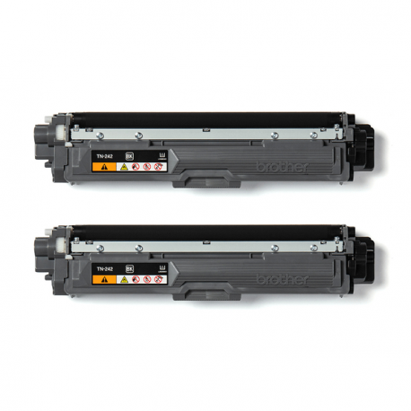 Brother TN242 BKTWIN - 2-pack - black - original - toner cartridge - for Brother DCP-9017, DCP-9022, HL-3142, HL-3152, HL-3172, MFC-9142, MFC-9332, MFC-9342 - 1