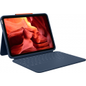 Logitech Rugged Combo 4 - Keyboard and folio case - Apple Smart connector - classic blue - for Apple 10.9-inch iPad (10th generation)