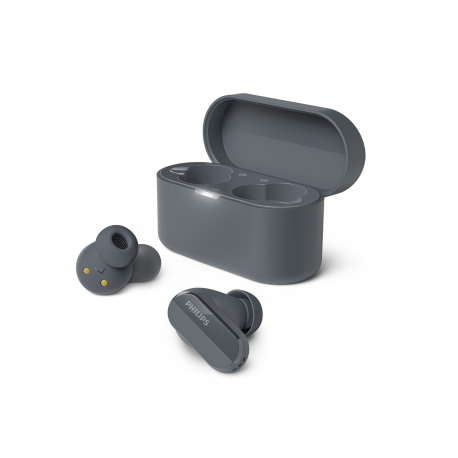 Philips True Wireless Headphones TAT3508BK/00, IPX4 water resistant, Noise Canceling, Up to 21 hours of play time, Black