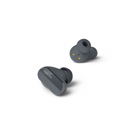 Philips True Wireless Headphones TAT3508BK/00, IPX4 water resistant, Noise Canceling, Up to 21 hours of play time, Black