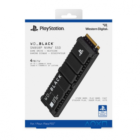 WD Black SN850P NVMe SSD WDBBYV0010BNC-WRSN - SSD - 1 TB - internal - M.2 2280 - PCIe 4.0 x4 (NVMe) - integrated heatsink - 3