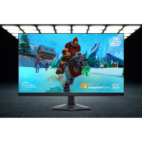 Alienware 27 Gaming Monitor AW2724HF - LED monitor - gaming - 27" (26.96" viewable) - 1920 x 1080 Full HD (1080p) @ 360 Hz - Fast IPS - 400 cd / m² - 1000:1 - HDR10 - 0.5 ms - HDMI, 2xDisplayPort - Dark Side of the Moon - with 3-Year Advanced Exchange Service and Premium Panel Exchange - 5