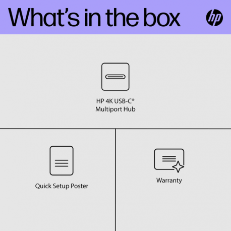 HP - Port replicator - USB-C - DP - Europe - 1