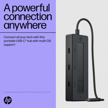 HP - Port replicator - USB-C - DP - Europe - 4