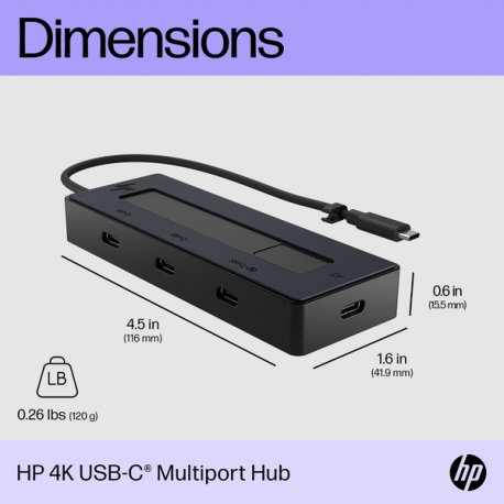 HP - Port replicator - USB-C - DP - Europe - 16