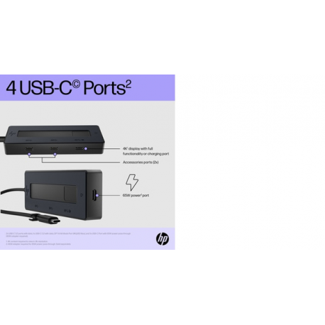HP - Port replicator - USB-C - DP - Europe - 17