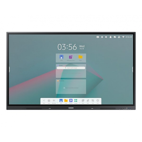 SAMSUNG WA75C Interactive Display 75inch UHD 4K 3840x2160 Multi Touch 8ms 400cd/m2 3x HDMI USB-C RJ45 WIFI OPS