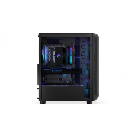 Endorfy Arx 500 ARGB - PC case - ATX - windowed side panel (tempered glass) - no power supply - black - USB / Audio - 3