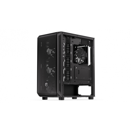 Endorfy Arx 500 ARGB - PC case - ATX - windowed side panel (tempered glass) - no power supply - black - USB / Audio - 4