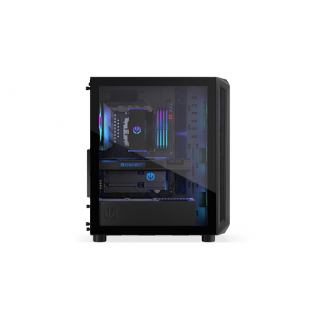 Endorfy Arx 500 ARGB - PC case - ATX - windowed side panel (tempered glass) - no power supply - black - USB / Audio - 26