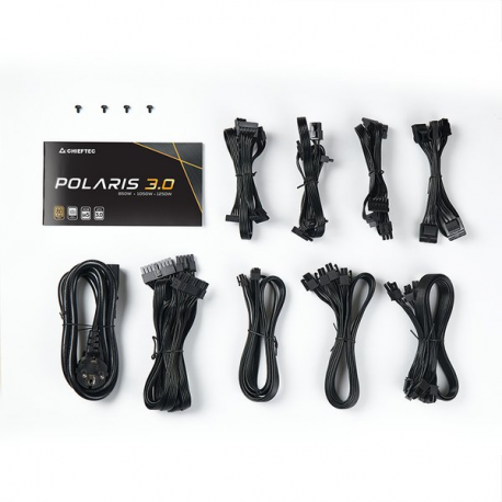 Chieftec Polaris 3.0 Series 1250W - Power supply (internal) - ATX12V 3.0 / EPS12V - 80 PLUS Gold - AC 100-240 V - 1250 Watt - active PFC - 2