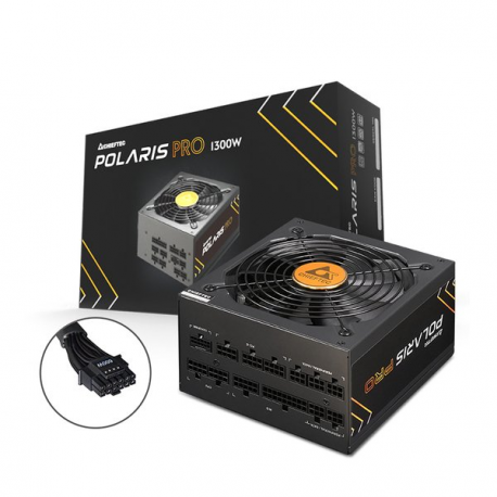 Chieftec Polaris Pro Series 1300W - Power supply (internal) - ATX12V 3.0 / EPS12V - 80 PLUS Gold - AC 100-240 V - 1300 Watt - active PFC - 1