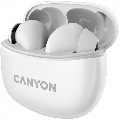 Canyon TWS-5 - True wireless earphones with mic - in-ear - Bluetooth - white - 2