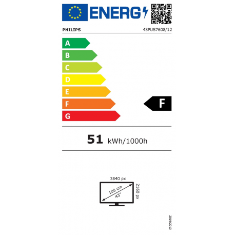Philips 43PUS7608/12 43" (108cm) 4K UHD LED Smart TV