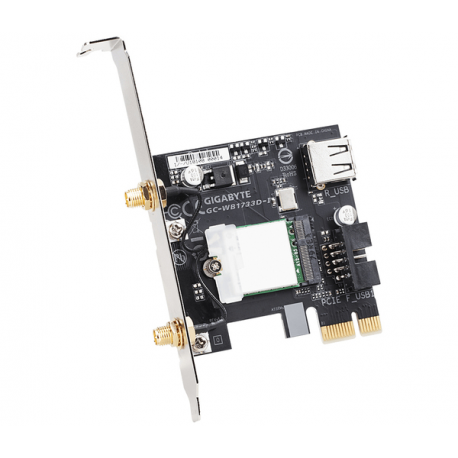 Gigabyte GC-WB1733D-I (rev. 1.0) - Network adapter - PCIe - 802.11a, 802.11b / g / n, Wi-Fi 5, Bluetooth 5.0 - 1