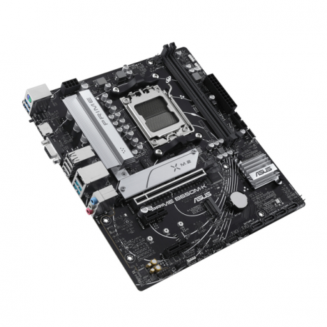 ASUS PRIME B650M-K - Motherboard - micro ATX - Socket AM5 - AMD B650 Chipset - USB 3.2 Gen 1, USB 3.2 Gen 2, USB-C 3.2 Gen 1 - 2.5 Gigabit LAN - onboard graphics (CPU required) - HD Audio (8-channel) - 1