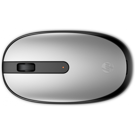 HP 240 - Mouse - right and left-handed - optical - 3 buttons - wireless - Bluetooth 5.1 - USB wireless receiver - pike silver - for OMEN by HP Laptop 16; Victus by HP Laptop 16; Laptop 15, 17; Pavilion Plus Laptop 14 - 0