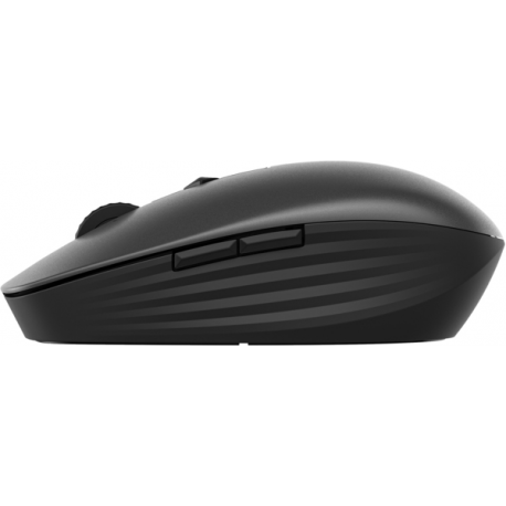 HP 715 - Mouse - multi-device, rechargeable - 7 buttons - wireless, wired - 2.4 GHz, Bluetooth 3.0 - USB wireless receiver - black - 20