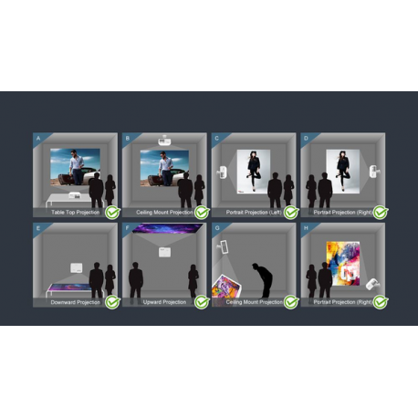 Optoma ZW340e - DLP projector - laser - portable - 3D - 3600 lumens - WXGA (1280 x 800) - 16:10 - 5