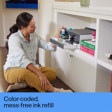 HP Smart Tank 5105 All-in-One - Multifunction printer - colour - ink-jet - refillable - Legal (216 x 356 mm) (original) - A4 / Legal (media) - up to 10 ppm (copying) - up to 12 ppm (printing) - 100 sheets - USB 2.0, Wi-Fi(n), Bluetooth - light basalt - 4