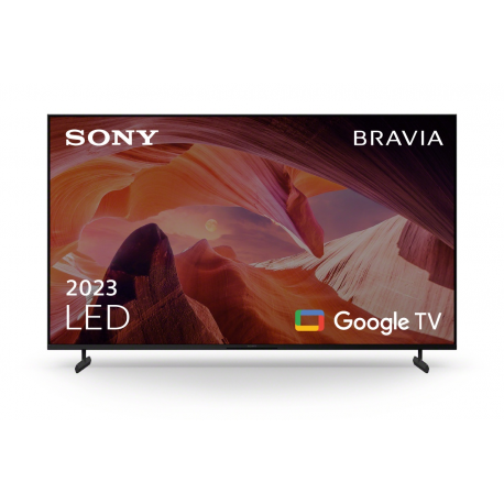 Sony Bravia KD-55X80L - 55" Diagonal Class (54.6" viewable) - X80L Series LED-backlit LCD TV - Smart TV - Google TV - 4K UHD (2160p) 3840 x 2160 - HDR - frame blinking, Direct LED - black - 0
