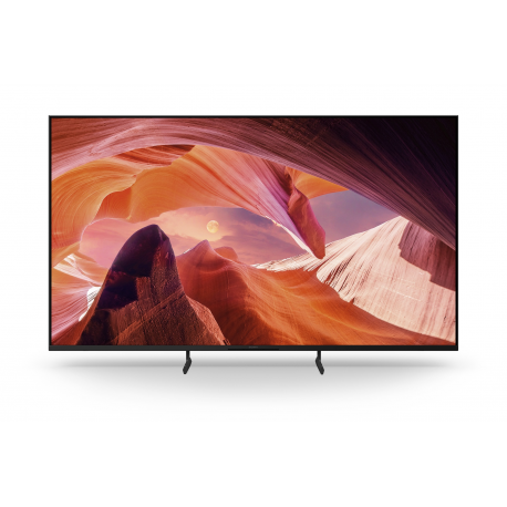 Sony Bravia KD-55X80L - 55" Diagonal Class (54.6" viewable) - X80L Series LED-backlit LCD TV - Smart TV - Google TV - 4K UHD (2160p) 3840 x 2160 - HDR - frame blinking, Direct LED - black - 1