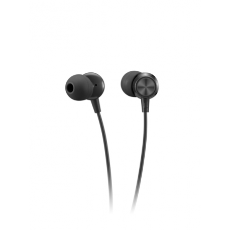 Lenovo Go - Earphones with mic - in-ear - black - for ThinkCentre M60q Chromebox; M70s Gen 3; M70t Gen 3; ThinkPad E14 Gen 3; P15v Gen 3 - 3