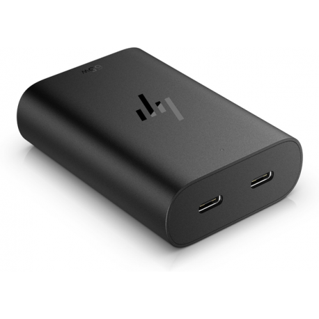 HP GaN USB-C Laptop Charger - Power adapter - AC 115 / 230 V - 65 Watt - output connectors: 2 - Europe - 10