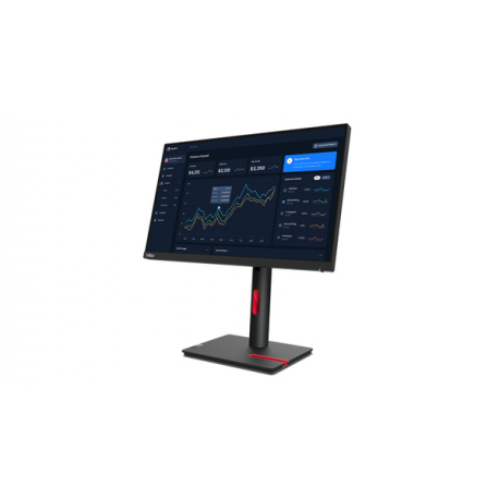 Lenovo ThinkVision T22i-30 - LED monitor - 21.5" - 1920 x 1080 Full HD (1080p) @ 60 Hz - IPS - 250 cd / m² - 1000:1 - 4 ms - HDMI, VGA, DisplayPort - raven black - for ThinkCentre neo 70t 11YU; ThinkPad P15 Gen 2 20YQ - 6