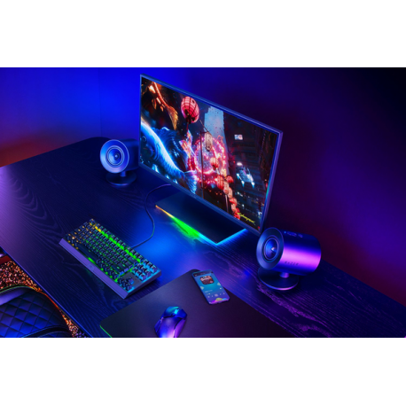 Razer Nommo V2 X - Speakers - for PC - 2.0-channel - wireless - Bluetooth - USB - 4