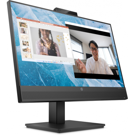 HP M24m Conferencing Monitor - LED monitor - 24" (23.8" viewable) - 1920 x 1080 Full HD (1080p) @ 75 Hz - IPS - 300 cd / m² - 1000:1 - 5 ms - HDMI, DisplayPort, USB-C - speakers - black stand, black head - 1