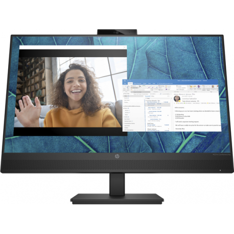 HP M27m Conferencing Monitor - LED monitor - 27" - 1920 x 1080 Full HD (1080p) @ 75 Hz - IPS - 300 cd / m² - 1000:1 - 5 ms - HDMI, DisplayPort, USB-C - speakers - black stand, black head - 0