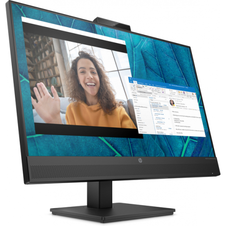 HP M27m Conferencing Monitor - LED monitor - 27" - 1920 x 1080 Full HD (1080p) @ 75 Hz - IPS - 300 cd / m² - 1000:1 - 5 ms - HDMI, DisplayPort, USB-C - speakers - black stand, black head - 4