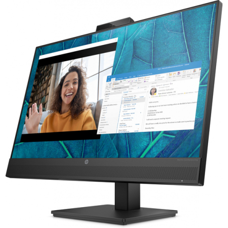 HP M27m Conferencing Monitor - LED monitor - 27" - 1920 x 1080 Full HD (1080p) @ 75 Hz - IPS - 300 cd / m² - 1000:1 - 5 ms - HDMI, DisplayPort, USB-C - speakers - black stand, black head - 6