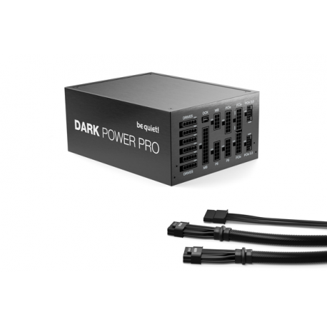 be quiet! Dark Power Pro 13 1600W - Power supply (internal) - ATX12V 3.0 /  EPS12V 2.92 - 80 PLUS Titanium - AC 115-240 V - 1600 Watt - active PFC - Europe - black - 8
