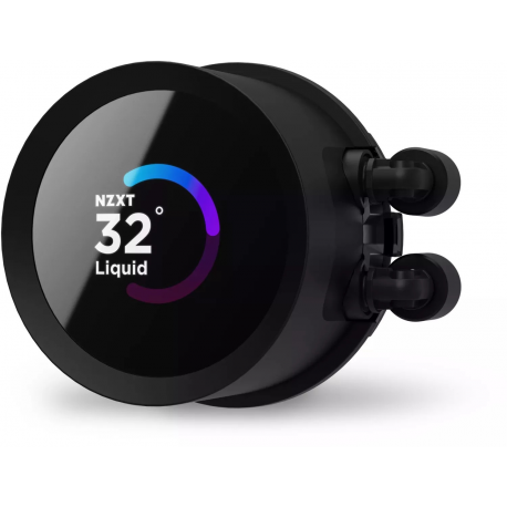 NZXT Kraken 280 - Processor liquid cooling system - with LCD display - (for: AM4, TR4, sTRX4, LGA1200, LGA1700, AM5, LGA115x Socket) - copper - 140 mm - matte black - 6