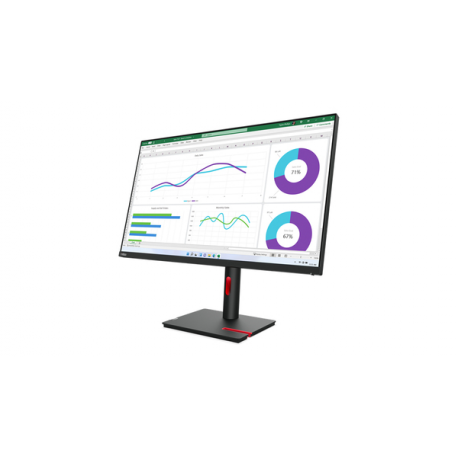Lenovo ThinkVision T32p-30 - LED monitor - 31.5" - 3840 x 2160 4K - IPS - 350 cd / m² - 1000:1 - HDR10 - 4 ms - HDMI, DisplayPort, USB-C - raven black - 5