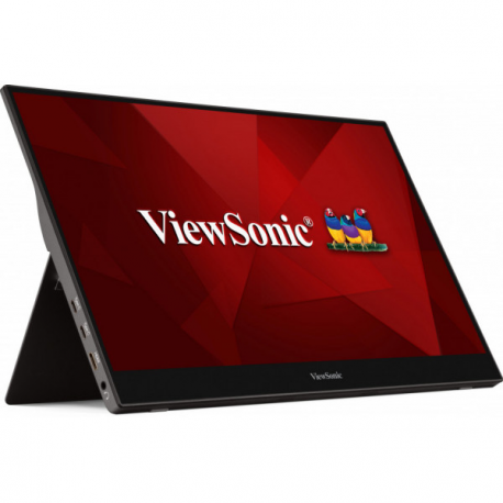 ViewSonic TD1655 - LED monitor - 15.6" - touchscreen - 1920 x 1080 Full HD (1080p) - TN - 250 cd / m² - 800:1 - 6.5 ms - HDMI, 2xUSB-C - speakers - 12