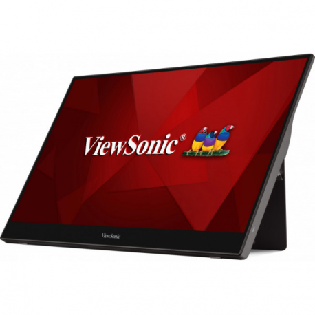 ViewSonic TD1655 - LED monitor - 15.6" - touchscreen - 1920 x 1080 Full HD (1080p) - TN - 250 cd / m² - 800:1 - 6.5 ms - HDMI, 2xUSB-C - speakers - 13