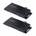 StarTech.com 4K HDMI over Fiber Extender Kit, 4K 60Hz up to 3300ft / 1km (Single Mode) or 1000ft / 300m (Multimode) LC Fiber Optic, HDR / HDCP, Audio / RS232 / IR Extender, HDMI Video Extender - Transmitter and Receiver Kit (ST121HD20FXA2) - Video / audio / infrared / network extender - HDMI - over fibre optic - fibre optic - up to 1 km