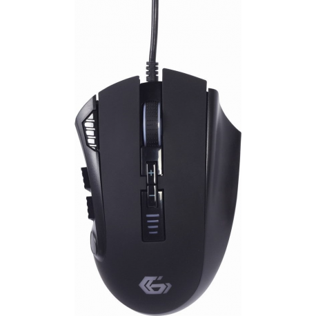 Gembird GMB Gaming MUSG-RAGNAR-RX500 - Mouse - gaming, RGB backlighted - ergonomic - 10 buttons - wired - USB 2.0 - giftbox with transparent window - 0