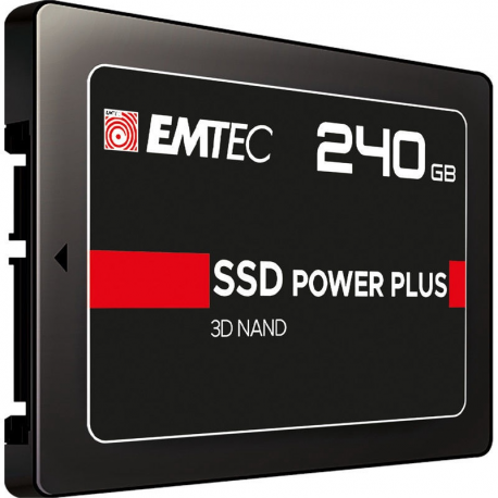 EMTEC X150 Power Plus 3D NAND - Solid state drive - 240 GB - internal - 2.5" - SATA 6Gb / s - 1
