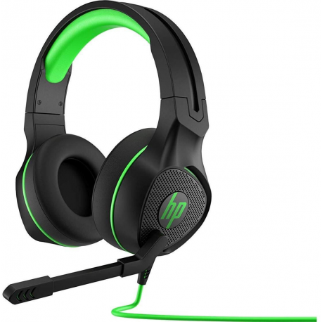 HP Pavilion Gaming 400 - Headset - full size - wired - 3.5 mm jack - acid green - for OMEN by HP Laptop 16; Victus by HP Laptop 15, 16; Laptop 14, 15, 17; Pavilion x360 Laptop - 0