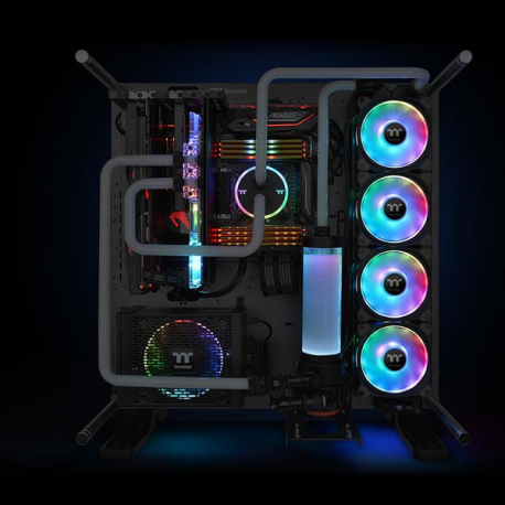 Thermaltake Riing Duo 14 RGB Radiator Fan TT - Premium Edition - case fan - 140 mm (pack of 3) - 3