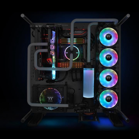 Thermaltake Riing Duo 14 RGB Radiator Fan TT - Premium Edition - case fan - 140 mm (pack of 3) - 24